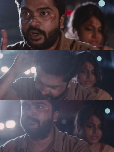 Achcham Yenbadhu Madamaiyada meme template with Rajnikanth (Silambarasan) with Leela (Manjima Mohan)