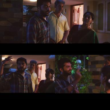 Achcham Yenbadhu Madamaiyada meme template with Rajnikanth (Silambarasan) with Leela (Manjima Mohan)