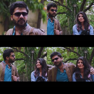 Achcham Yenbadhu Madamaiyada meme template with Rajnikanth (Silambarasan) with Leela (Manjima Mohan)