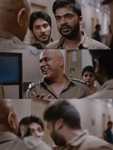 Achcham Yenbadhu Madamaiyada meme template with Rajnikanth (Silambarasan) with Leela (Manjima Mohan)