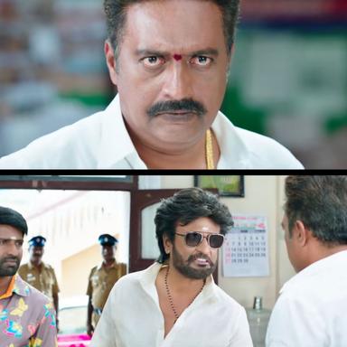 Annaatthe meme template with 'Annaatthe' Kaalaiyaan (Rajinikanth) with Nattadurai (Prakash Raj)