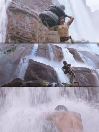 Bāhubali: The Beginning meme template with Mahendra "Sivudu" Bāhubali / Amarendra Bāhubali (Prabhas)