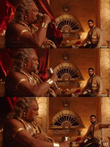 Bāhubali: The Beginning meme template with Bijjaladeva (Nassar)