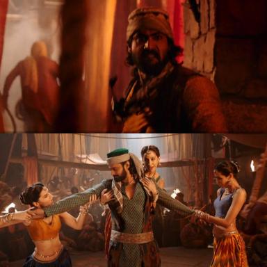 Bāhubali: The Beginning meme template with Mahendra "Sivudu" Bāhubali / Amarendra Bāhubali (Prabhas)