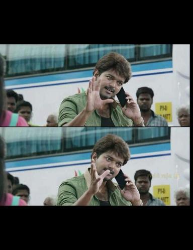 Bairavaa meme template with Bairavaa (Vijay)