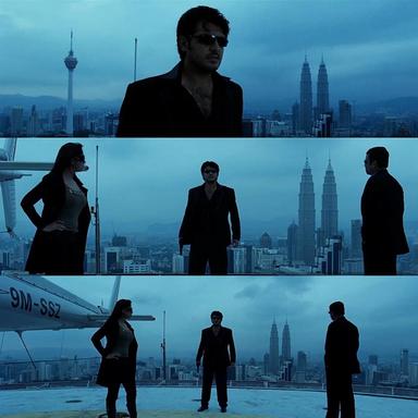 Billa meme template with David Billa / Saravana Velu (Ajith Kumar)