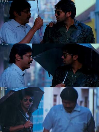 Boss Engira Baskaran meme template with Bhaskaran (Arya) with Nallathambi (Santhanam)