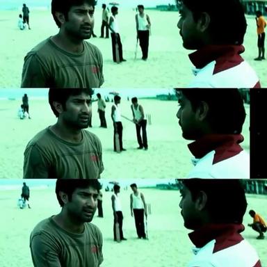 Chennai 600028 meme template with Aravind (Aravind Akash) with Pazhani (Nithin Sathya)