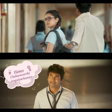 Don meme template with Don/Chakaravarthi (Sivakarthikeyan) with Angayarkanni (Priyanka Arul Mohan)