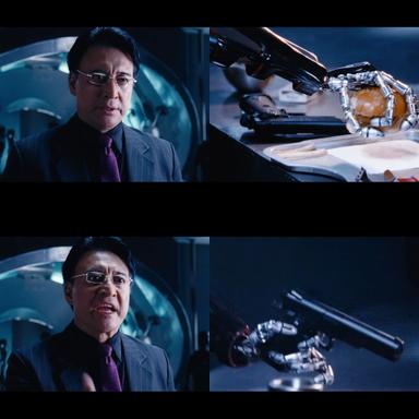 Enthiran meme template with Dr. Bohra (Danny Denzongpa)