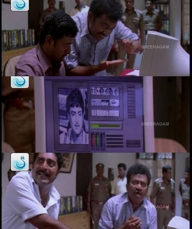 Ghilli meme template with Saravanavelu (Vijay) with Muthupandi (Prakash Raj)