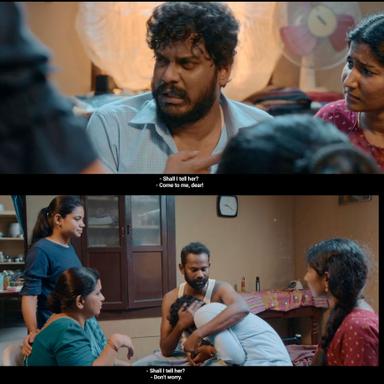 Good Night meme template with Mohan (K. Manikandan) with  (Ramesh Thilak)