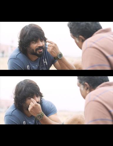 Irudhi Suttru meme template with Prabhu Selvaraj (R. Madhavan)