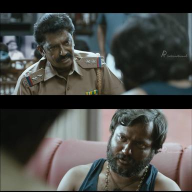 Jigarthanda meme template with "Assault" Sethu (Bobby Simha)