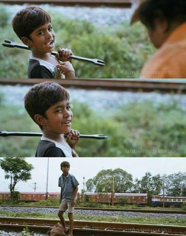 Kaaka Muttai meme template with Periya Kaaka Muttai (J Vignesh) with Chinna Kaaka Muttai (Ramesh Thilaganathan)