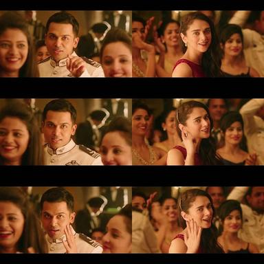 Kaatru Veliyidai meme template with Varun (Karthi) with Dr. Leela (Aditi Rao Hydari)