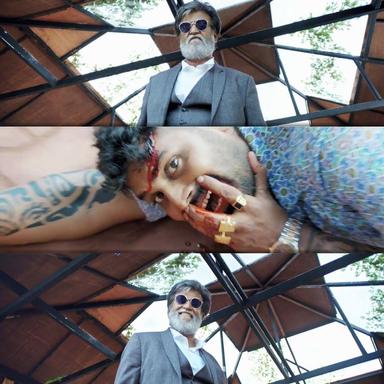 Kabali meme template with 'Kabali' Kabaliswaran (Rajinikanth)