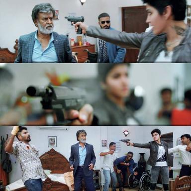 Kabali meme template with 'Kabali' Kabaliswaran (Rajinikanth)