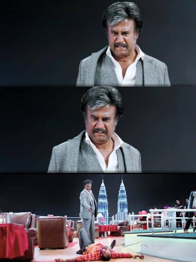 Kabali meme template with 'Kabali' Kabaliswaran (Rajinikanth)