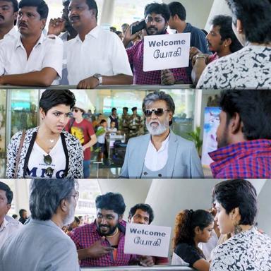 Kabali meme template with 'Kabali' Kabaliswaran (Rajinikanth)