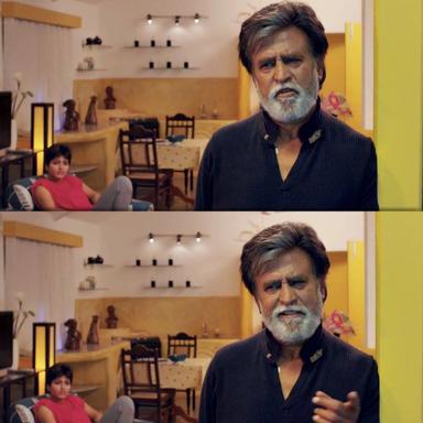 Kabali meme template with 'Kabali' Kabaliswaran (Rajinikanth)