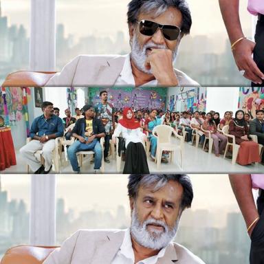 Kabali meme template with 'Kabali' Kabaliswaran (Rajinikanth)