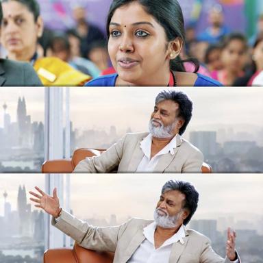 Kabali meme template with 'Kabali' Kabaliswaran (Rajinikanth)