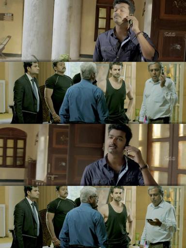 Kaththi meme template with Kathiresan / Jeevanandham (Vijay)