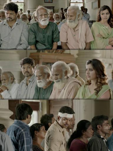 Kaththi meme template with Kathiresan / Jeevanandham (Vijay)