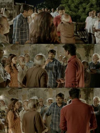 Kaththi meme template with Kathiresan / Jeevanandham (Vijay)