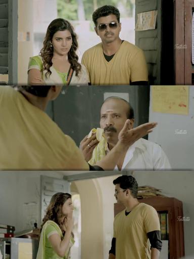 Kaththi meme template with Kathiresan / Jeevanandham (Vijay)