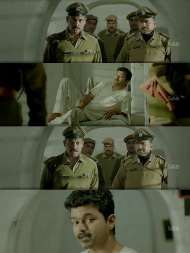 Kaththi meme template with Kathiresan / Jeevanandham (Vijay)