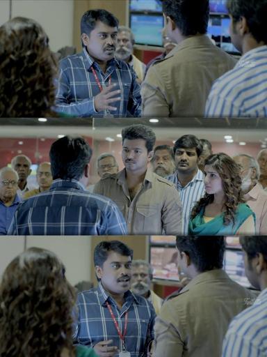 Kaththi meme template with Kathiresan / Jeevanandham (Vijay)