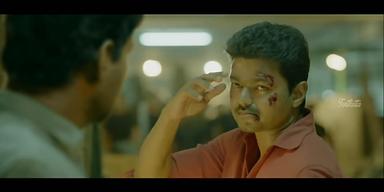 Kaththi meme template with Kathiresan / Jeevanandham (Vijay)