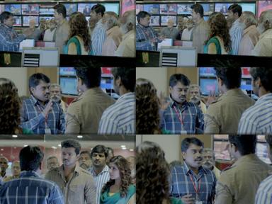 Kaththi meme template with Kathiresan / Jeevanandham (Vijay)