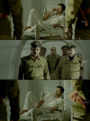 Kaththi meme template with Kathiresan / Jeevanandham (Vijay)