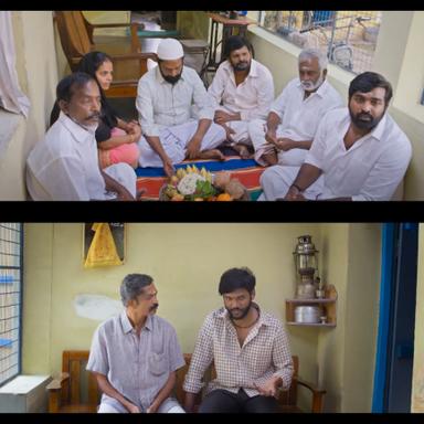 The Great Man meme template with Radhakrishnan (Vijay Sethupathi)