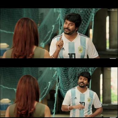 Mr. Local meme template with Manohar (Sivakarthikeyan) with Keerthana Vasudevan (Nayanthara)