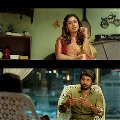 Mr. Local meme template with Manohar (Sivakarthikeyan) with Keerthana Vasudevan (Nayanthara)