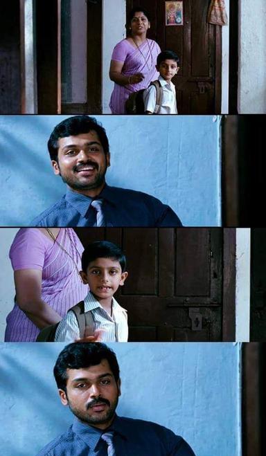 Naan Mahaan Alla meme template with Jeeva Pragasam (Karthi)