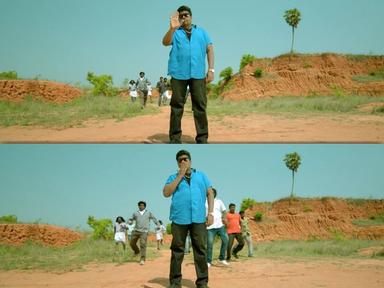 Naanum Rowdydhaan meme template with Killivalavan (R. Parthiban) with 'Pondy' Pandi (Vijay Sethupathi)