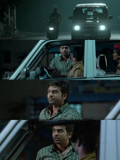 Naanum Rowdydhaan meme template with 'Pondy' Pandi (Vijay Sethupathi)