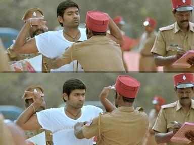 Naanum Rowdydhaan meme template with 'Pondy' Pandi (Vijay Sethupathi)