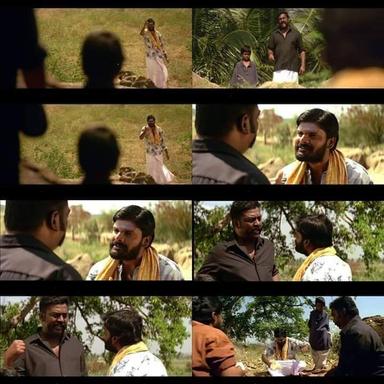 Paruthiveeran meme template with Paruthiveeran (Karthi) with Douglas (Ganja Karuppu)