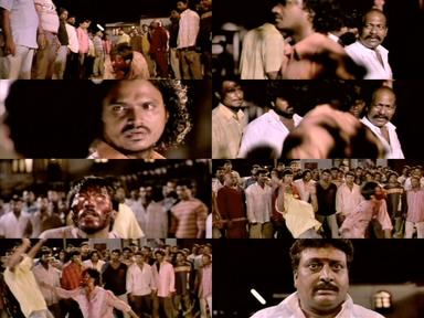 Pudhupettai meme template with Thamizhselvan (N. Azhagamperumal) with 'Kokki' Kumar (Dhanush)