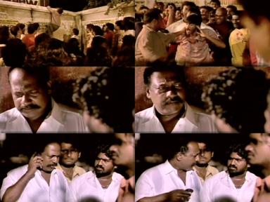 Pudhupettai meme template with Thamizhselvan (N. Azhagamperumal) with 'Kokki' Kumar (Dhanush)