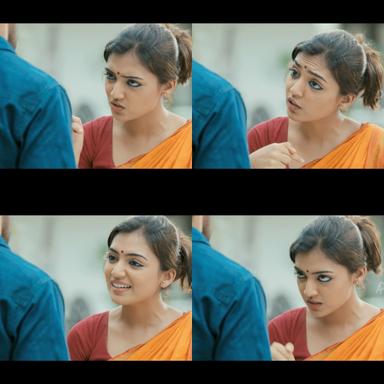 Raja Rani meme template with John (Arya) with Keerthana (Nazriya Nazim Fahadh)