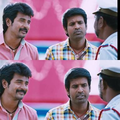 RajiniMurugan meme template with PK Soori (Soori) with Rajini Murugan (Sivakarthikeyan)