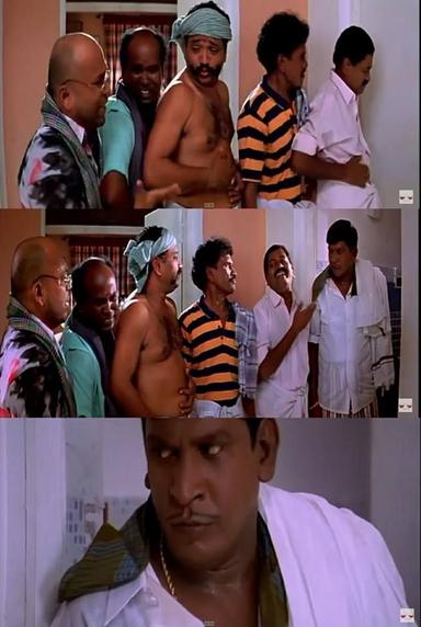 Sillunu Oru Kaadhal meme template with Comedian (Vadivelu)