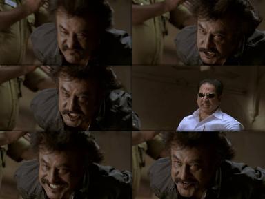 Sivaji: The Boss meme template with Sivaji Arumugam (Rajinikanth) with Arivu (Vivek)